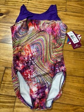 NWT Motionwear Small Adult Gymnastics Leotard Style 1424 Color 422